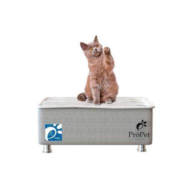 Imagem de Cama Box Pet Cachorro / Gato Médio Própet Classic Branco (75X55x16) -