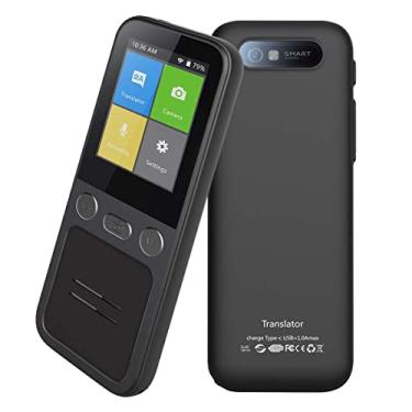 Imagem de Equipamento de tradução de fotos Tradução off-line portátil Tradutor de voz WIFI bidirecional Suporte para gravação de tradução Adequado para negócios de escritório escolar (A) necessário hopeful
