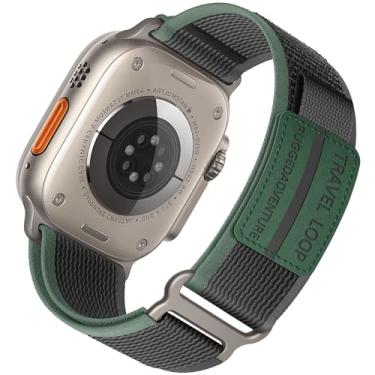 Imagem de Pulseira ALMNVO Trail Loop unissex de nylon, robusta, para Apple Watch séries 9, 8, 7,...