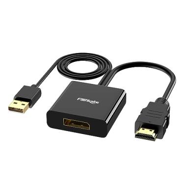 Imagem de Adaptador HDMI para DisplayPort 4K60Hz, HDMI 2.0 para Displayport 1.2 Cabo macho para fêmea, HDMI unidirecional para adaptador de porta de exibição para Mac Mini, Raspberry Pi, Xbox, PS4, PS5