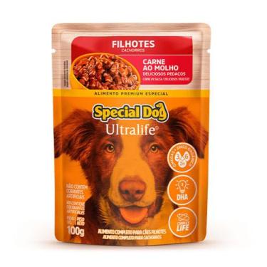 Imagem de Special Dog Sachê Sabor Carne Ao Molho Para Cães Filhotes 100G - Speci
