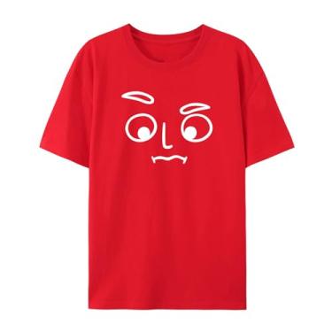 Imagem de Camiseta para homens e mulheres, estampa fofa e divertida para presentes para irmãs, irmãs, pais, mães, amigos e assim por diante, Vermelho, 5G