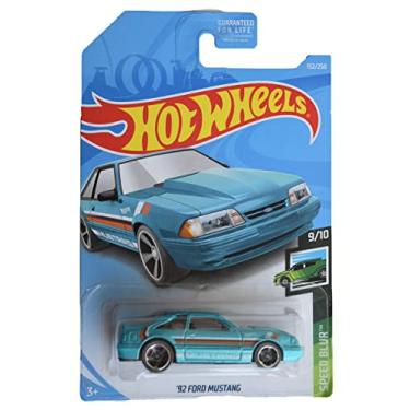Imagem de Hot Wheels '92 Ford Mustang, [Blue] 152/250 Speed Blur 9/10