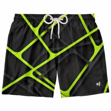 Imagem de Bermuda Masculina Estilosa Estampada Surf Boardshort Verão Moda Casual Fitness Tactel-Masculino