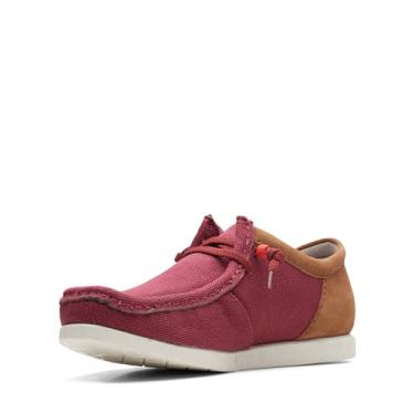 Imagem de Clarks ShacreLite Moc Oxford masculino, Tecido vermelho tijolo, 38