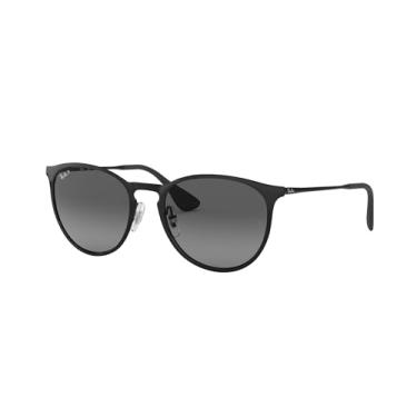 Imagem de Óculos de Sol Ray-Ban Polarizado Erika Metal 0RB3539 002/T3 Tam 54 / Preto - Lentes Cinza Gradiente