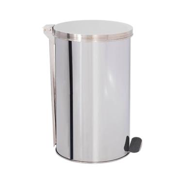 Imagem de Lixeira em Aço Inox 40L Pedal Redonda