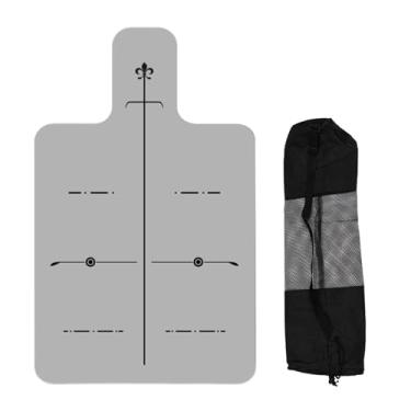 Imagem de Dynwave Esteira do reformador de pilates, capa do reformador de pilates, equipamento de fitness esteira de treino pilates treinamento portátil exercício, Linha de Posição Corporal