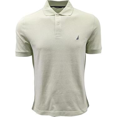 Imagem de NAUTICA Camiseta masculina clássica polo piqué, Lime Ice, XG