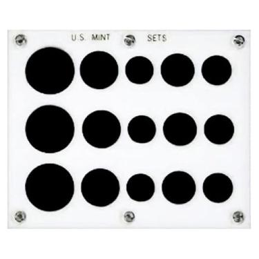 Imagem de Capital Plastics Acrylic Coin Holder US No Dollar Mint Set Three Sets White
