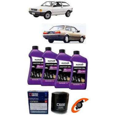 Imagem de Kit Troca de Óleo  20w50 Radnaq  + Filtro de Óleo  Gol/Parati/Saveiro/