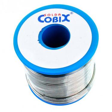 Imagem de Carretel de Solda em fio Estanho Azul 1,0 60x40 500g Cobix