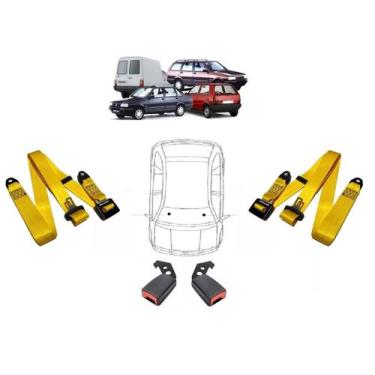 Imagem de Par de Cintos de Segurança 3 pontos Prêmio+ Par de Fechos - HCML, Amar