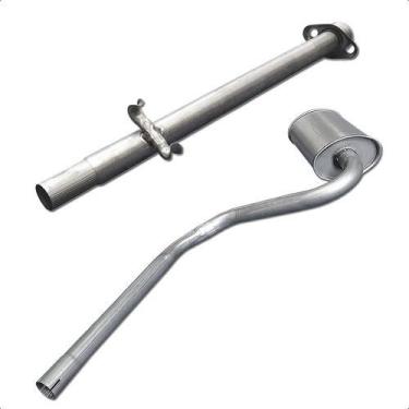 Imagem de Kit Escapamento Tubo + Abafador Fiorino Uno 1.3 8v 88 A 91 - ScapJá