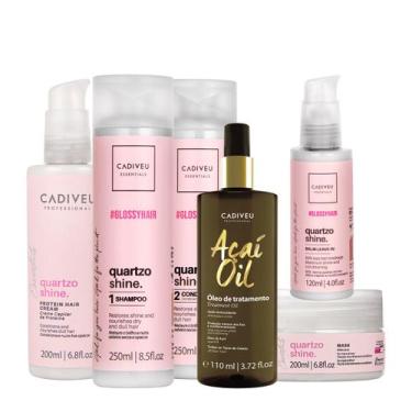 Imagem de Kit Cadiveu Professional Quartzo Shine Shampoo Condicionador Máscara P