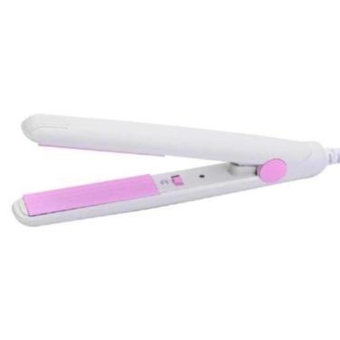 Imagem de Mini chapinha portátil Prancha de cabelo para bolsa Branca - Make Time