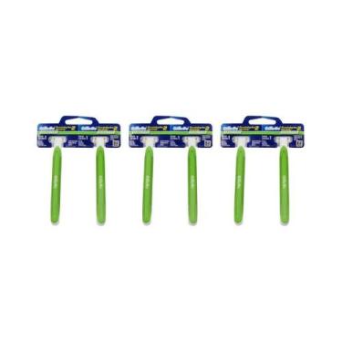 Imagem de Aparelho Prestobarba Com 2 Ultragrip Pele Sensivel - Kit 3Un - Gillett