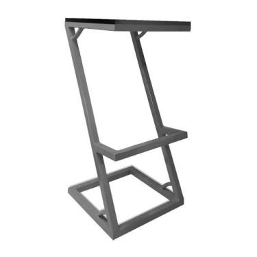 Imagem de Banco Alto Bistrô Industrial Banqueta Tulum Cozinha Balcão Área Gourme