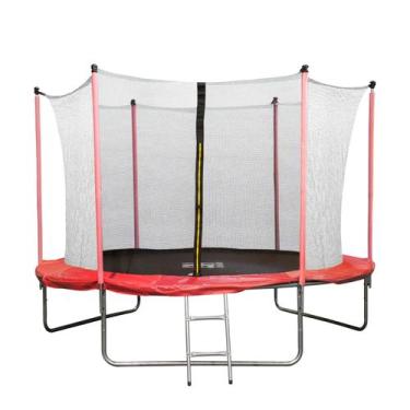 Imagem de Cama elástica trampolim 2,74m com escada super proteção - Bhstore, Ver