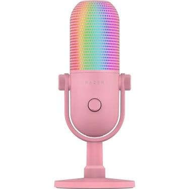 Imagem de Razer Microfone Seiren V3 Chroma – RGB USB com toque para mudo – Edição Quartz