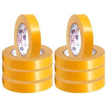 Imagem de Fita Adesiva Dupla Face Carpete 19mm x 30 Mt Eurocel - 8 Und