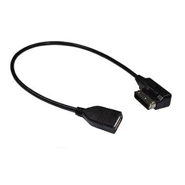Imagem de Adaptador de cabo HQRP MDI MMI/USB funciona com VW Volkswagen Golf MK6 / GTI MK6 / Jetta Sportwagen MK6 2010 2011 2012 2013 2014, adaptador de interface de mídia