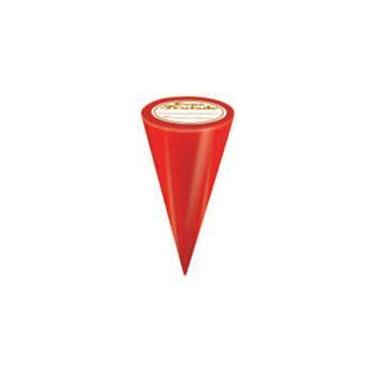 Imagem de 50 Embalagem Para Cone Trufado Com Etiqueta - AAZ, Liso Vermelho
