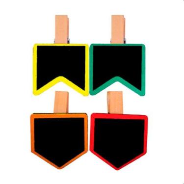 Imagem de Prendedor de Madeira - Bandeirinha - 4 unidades - Rizzo