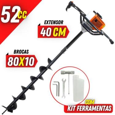 Imagem de Perfurador de Solo á Gasolina Vulcan VPS520 Acompanha Broca 80x10cm co