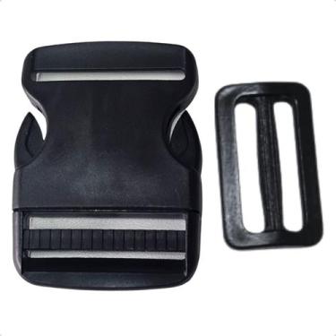Imagem de Kit 2 Fechos 50mm E 4 Reguladores Para Mochilas Bolsas - Magazine Ribe