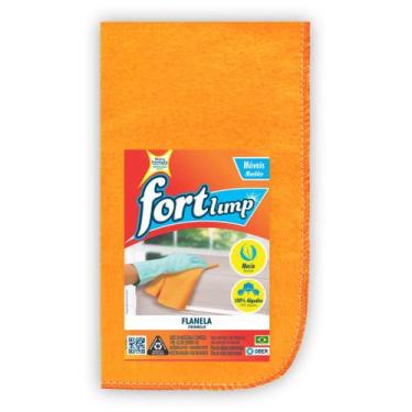 Imagem de Kit 6 Flanela Fortlimp Limpeza De Móveis 26cm x 38cm - Ober