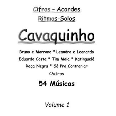 Imagem de Caderno de Cavaquinho 54 Músicas com cifras solos e ritmos - Academia 