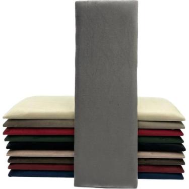 Imagem de 1 Modulo 20x60 Canto Alemão e Cabeceira Modulada Estofada Cinza Retang