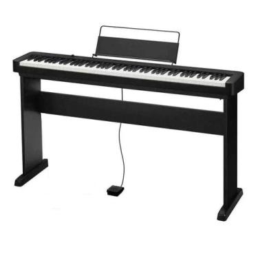 Imagem de Kit Piano Digital Casio CDP-S110 Bk 88 Teclas + Estante CS-46