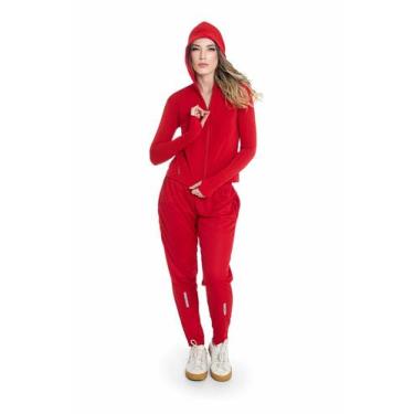 Imagem de Jaqueta Feminina Com Capuz, Ziper e Dedeira Poly UV Fitness - Organiky