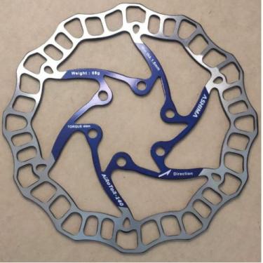 Imagem de Rotor / Disco de Freio Ashima Aro08 140mm Azul Mtb Speed 68g