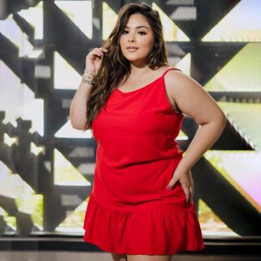 Imagem de Vestido Curto Plus Size Balada Tubinho Alcinha Moda Gringa Casual Tama