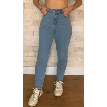 Imagem de Calça Jeans Feminina Mom Básica - LE JULIE, Jeans claro, 38