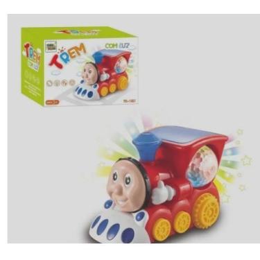 Imagem de Trem  Trenzinho Bate E Volta Com Som E Luz + Globo Giratório Infantil.