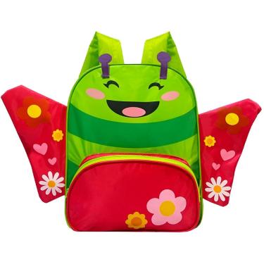 Imagem de Mochila Infantil Personagens Bichinhos Escolar Borboleta