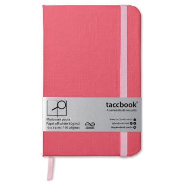 Imagem de Caderneta Sem pauta taccbook Salmão 9x14 Ríg.