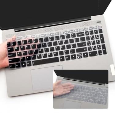 Imagem de 2 peças de capa de teclado para Lenovo V15 G4, V15 G3, V15 Gen 2 / IdeaPad 1 1i 15IJL7 15ADA07 15IAU7 15ALC7 39.6 cm / IdeaPad Flex 5 5i 40.6 cm / Ideapad 3 3i 39.6 cm 6 cm / Ioga Laptop 7 7i 16 -