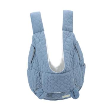 Imagem de Generic Pet Chest Bag Pet Carrier Mochila Decorativa Moda Prática Única Versátil Reutilizável Mochila Transportadora de Gatos Gatinho Cachorro Bolsa, Azul