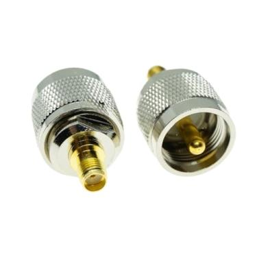 Imagem de 1 peça sma macho fêmea para uhf pl259 macho fêmea so239 conector adaptador de plugue(1Pcs SMA UHF-KJ)