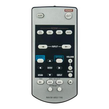Imagem de Controle remoto de substituição RAV38 WS31740 adequado para receptor Yamaha AV S-12A VSX-325 VSX-531 VSX-532 HTP-074 VSX531