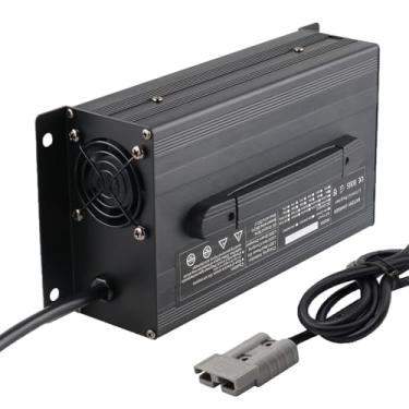 Imagem de Carregador de bateria para empilhadeira 12V/24V Carregador de bateria de alta potência de 1200W com plugue Anderson de 120A/175A/350A para carregamento de baterias de chumbo-ácido,12v 40a,175A