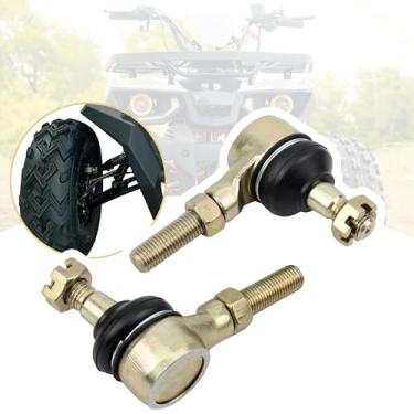 Imagem de PowerMotor Kits de extremidade de haste de direção M10xM10, 2psc Junta esférica esquerda e direita para quadriciclo Go Kart 50cc 110cc 150cc 200cc 250cc 300cc Go Kart Quadriciclo