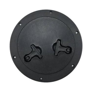 Imagem de rockible Acessórios de Inspeção para Tampa de Deck de Embarcação com Hardware, Preto