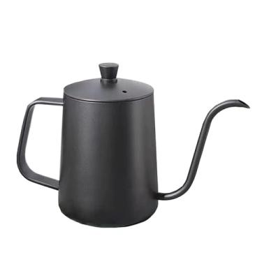 Imagem de Bule Inox Bico Fino Ganso 600ml Preto - Café e Chá