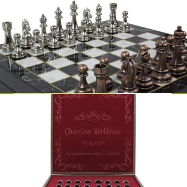 Imagem de Conjunto de xadrez Antochia Crafts Personalizable Luxury Graduation